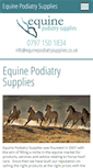 Mobile Screenshot of equinepodiatrysupplies.co.uk